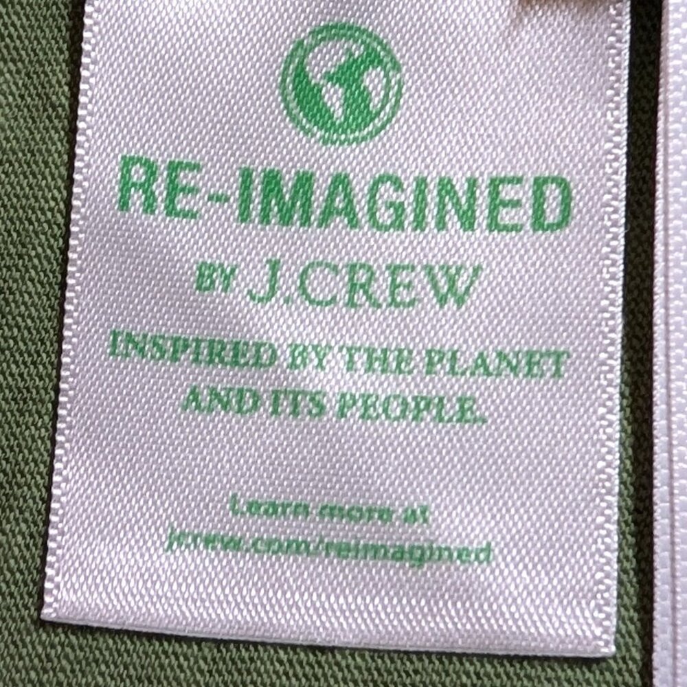 J. Crew Factory Vintage Slub Cotton V-Neck Tee in Moss - Picture 7 of 11